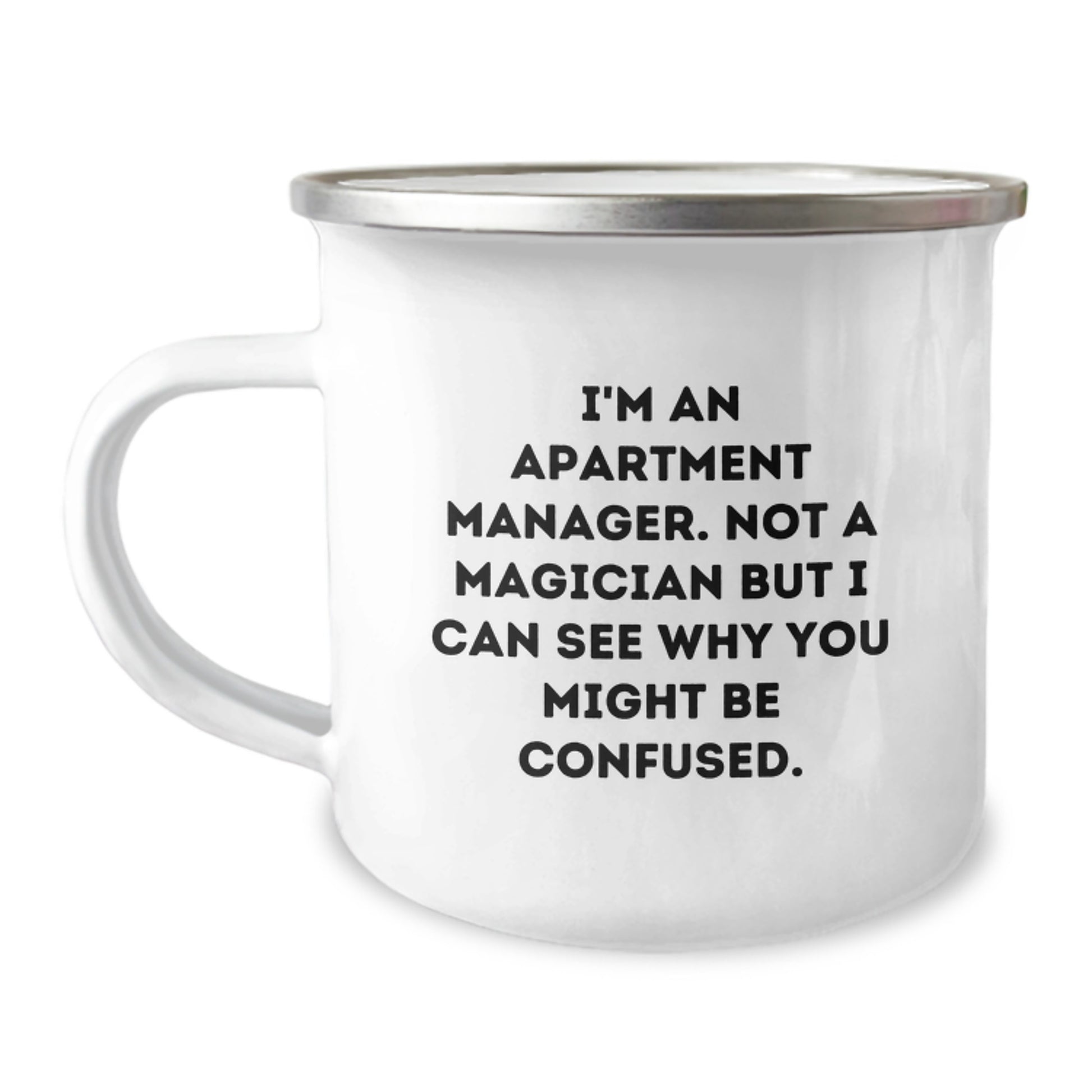 Funny Graduation Unique Gifts for Apartment Manager - Camping Mug from Coworkers - Image 1