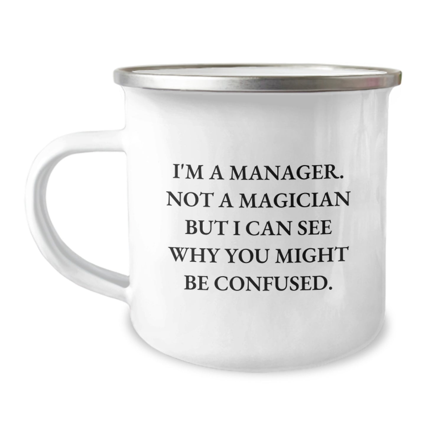 Funny Manager Camping Mug Gifts for Him Graduation Unique Presents from Friends or Family - Image 1