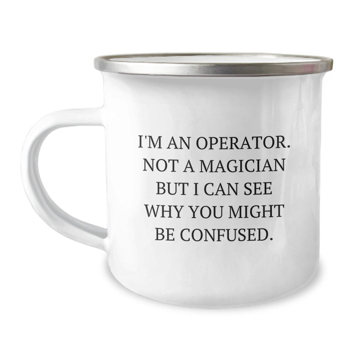 Christmas Gift for Her Operator Camping Mug - Witty Present - Image 1