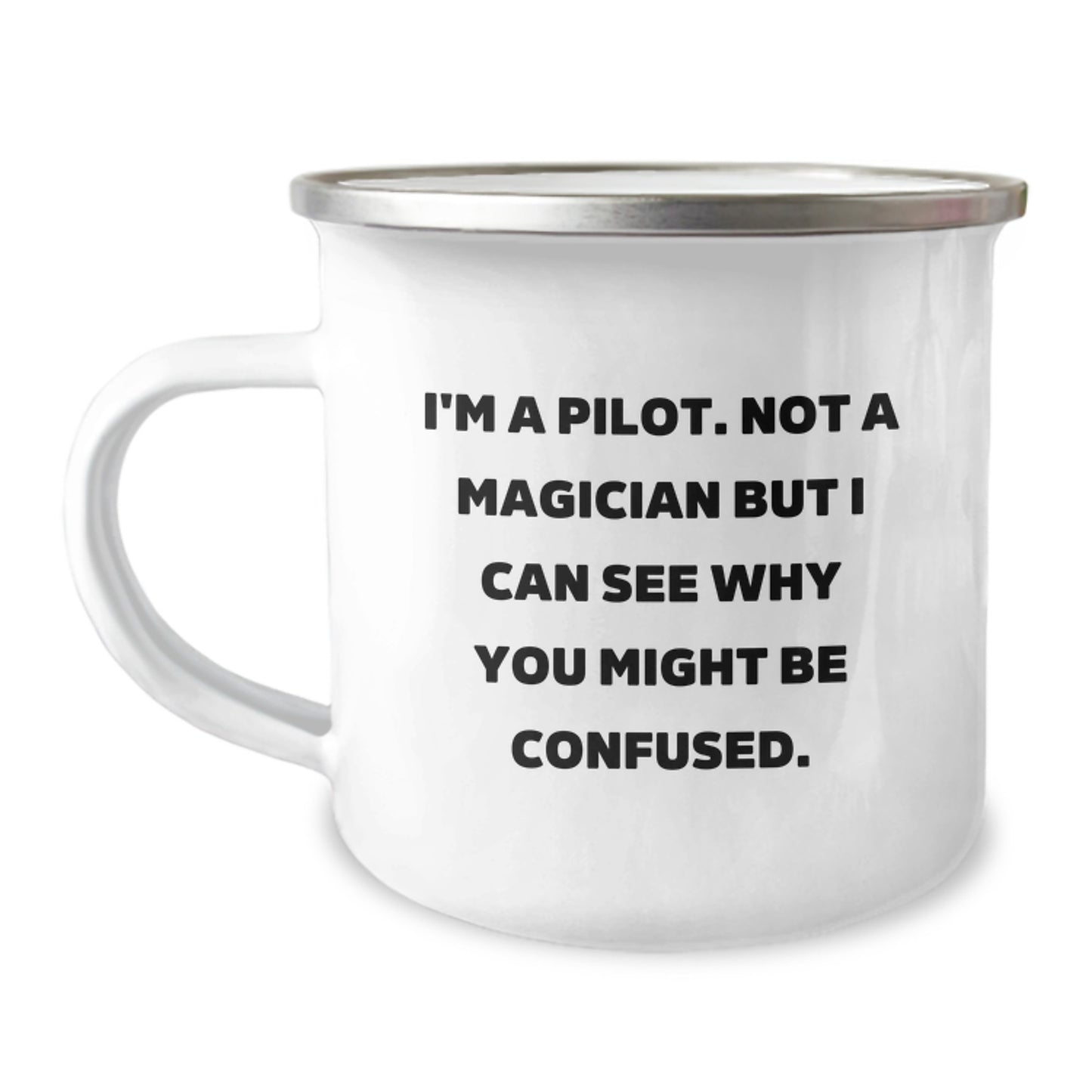 Funny Pilot Gifts for Men Graduation Unique Gifts from Family - Camping Mug - Image 1