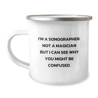 Load image into Gallery viewer, Sonographer Gifts from Friends, Funny Camping Mug for Sonographer Graduation - Image 1

