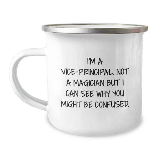 Funny Vice-principal Graduation Gifts from Friends - Camping Mug for Vice-principal Men, Vice-principal Women, Vice-principal Coworkers - Image 1