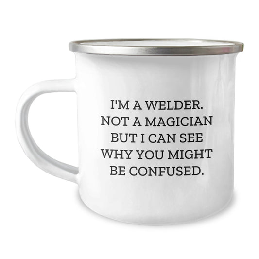 Welder Keepsake Camping Mug Birthday Gift for Him - Image 1