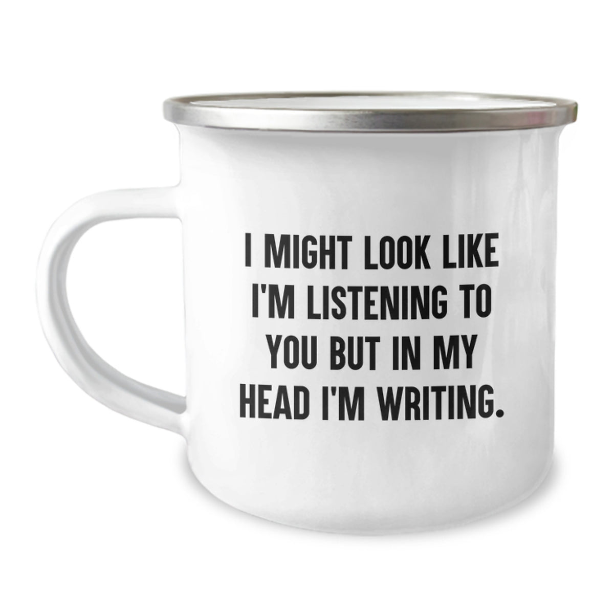 Funny Creative Writing Gifts, Gifts from Men, Gifts for Creative Writing Lovers, I Might Look Like I'm Listening To You But In My Head I'm Writing, Birthday Unique Gifts - Image 1