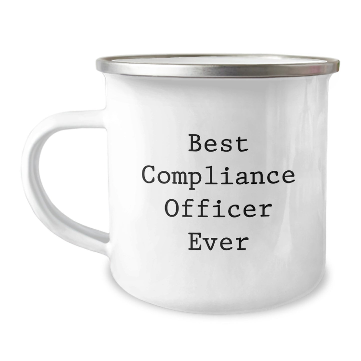 Birthday Gift Camping Mug for Her – Best Compliance Officer Ever Present - Image 1