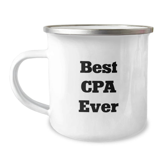For Him Keepsake Camping Mug Birthday Gift – Best Cpa Ever Premium Steel - Image 1