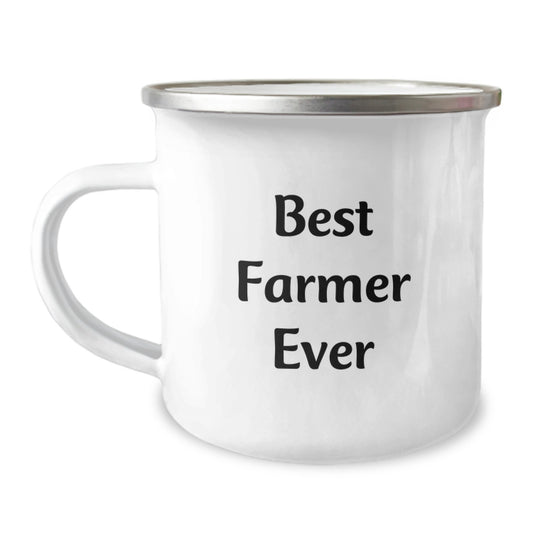 Best Farmer Ever Keepsake Camping Mug for Him Birthday Gift Stainless - Image 1