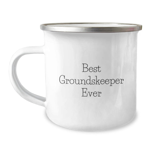 Groundskeeper Camping Mug for Him Best Groundskeeper Ever Birthday Gift - Image 1