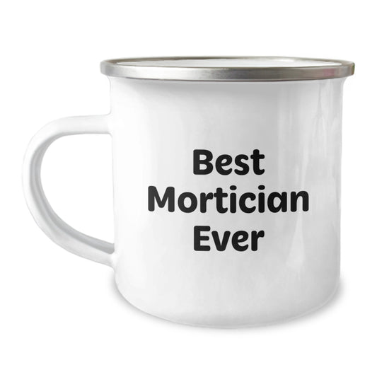Mortician Keepsake Camping Mug for Him Birthday Gift 'Best Mortician - Image 1