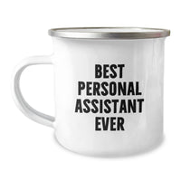 Load image into Gallery viewer, Gifts from Men, 'Best Personal Assistant Ever' Funny Camping Mug for Personal Assistant, Valentine's Unique Gifts - Image 1

