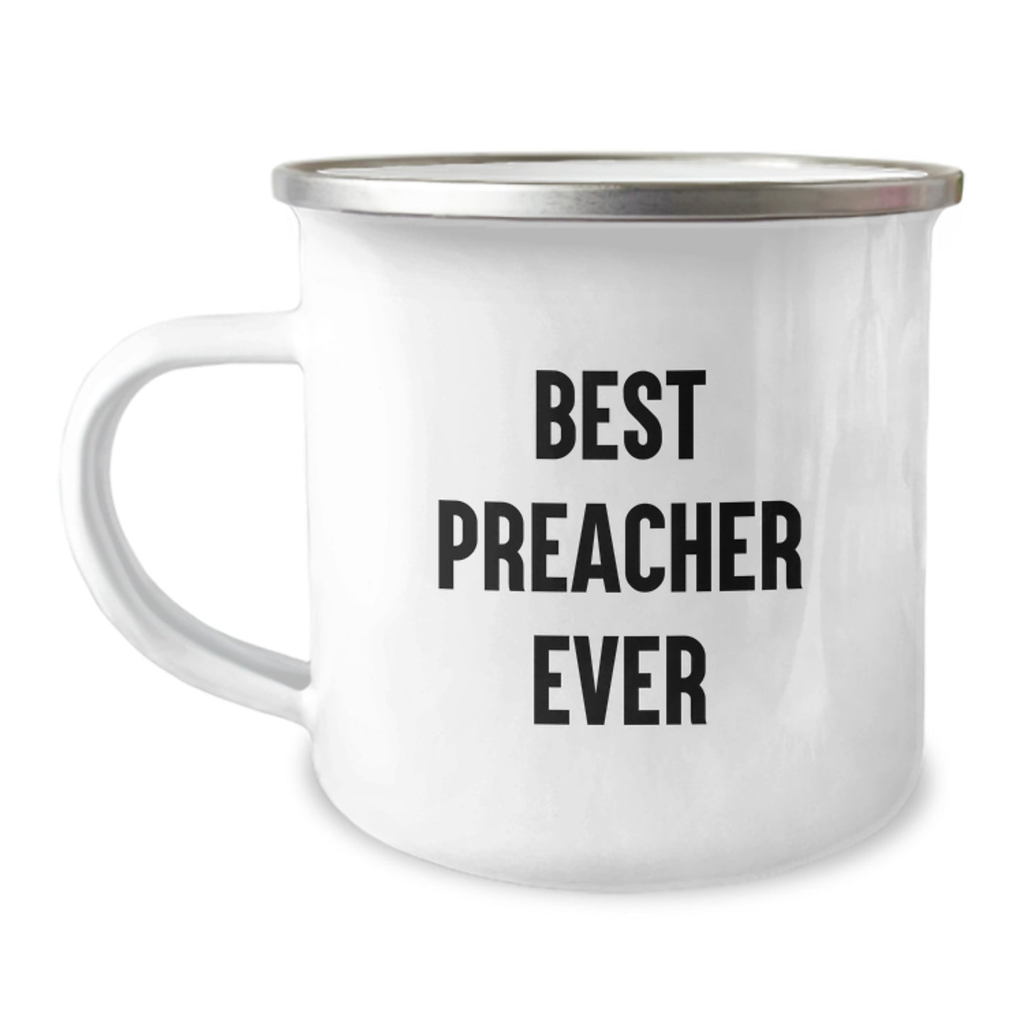 Birthday Gift for Her Keepsake Camping Mug – Best Preacher Ever - Image 1