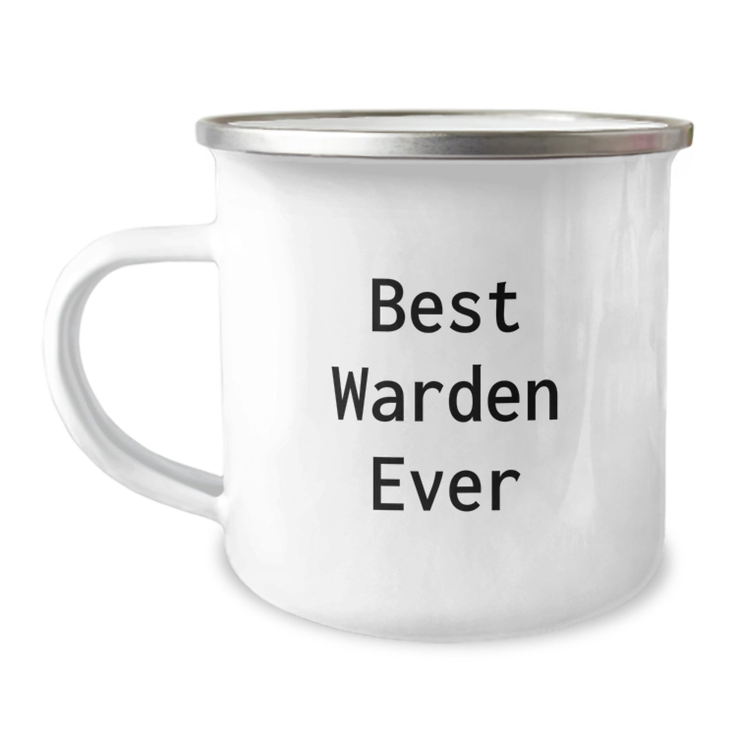 Warden Keepsake Camping Mug for Him – Birthday Gift – Best Warden Ever - Image 1