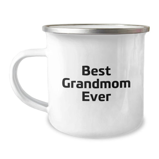 Keepsake Camping Mug for Him Best Grandmom Ever Surprise Birthday Gift - Image 1