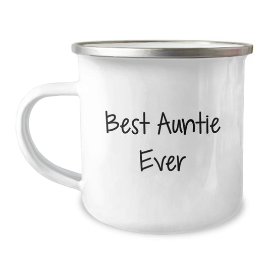 Auntie Keepsake Camping Mug for Him Birthday Gift - Best Auntie Ever - Image 1