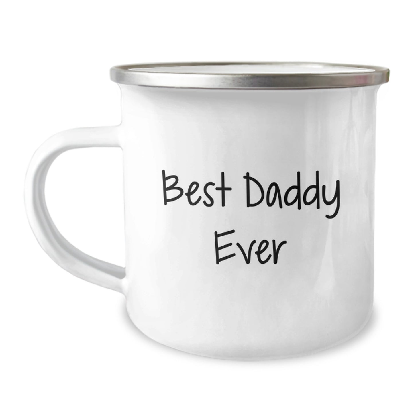 Best Daddy Ever Keepsake Camping Mug for Him 12oz Birthday Gift - Image 1