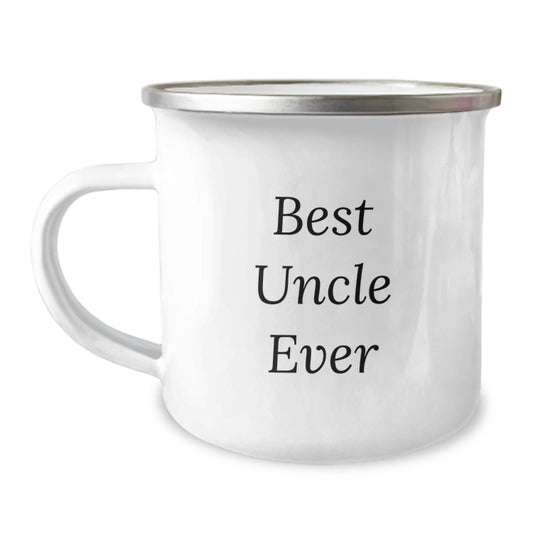 Funny Uncle Gifts for Him, Best Uncle Ever Quotes Christmas Unique Gifts from Men, Best Camping Mug for Uncle - Image 1