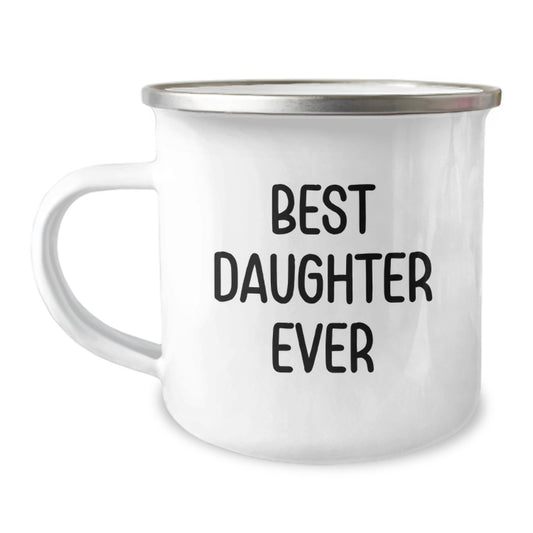 Novelty Birthday Gift for Grandma Best Daughter Ever Camping Mug - Image 1
