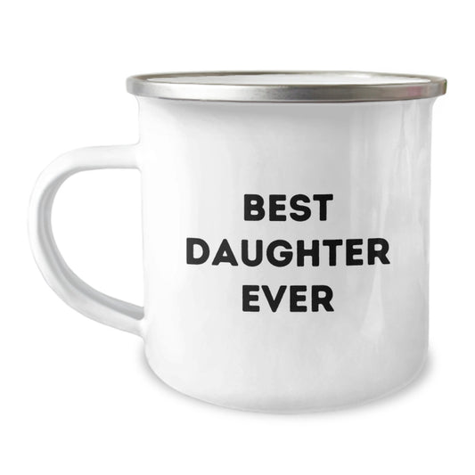 Birthday Gift for Mom Best Daughter Ever Camping Mug Keepsake Present - Image 1