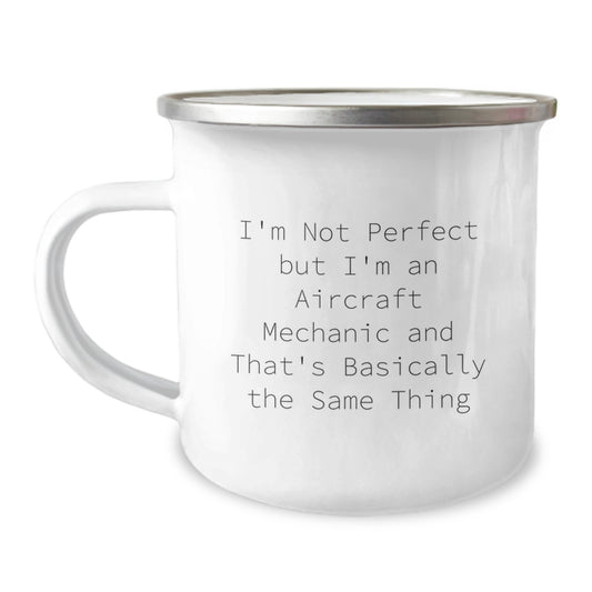 Aircraft Mechanic Keepsake Premium Camping Mug for Him Birthday Gift - Image 1