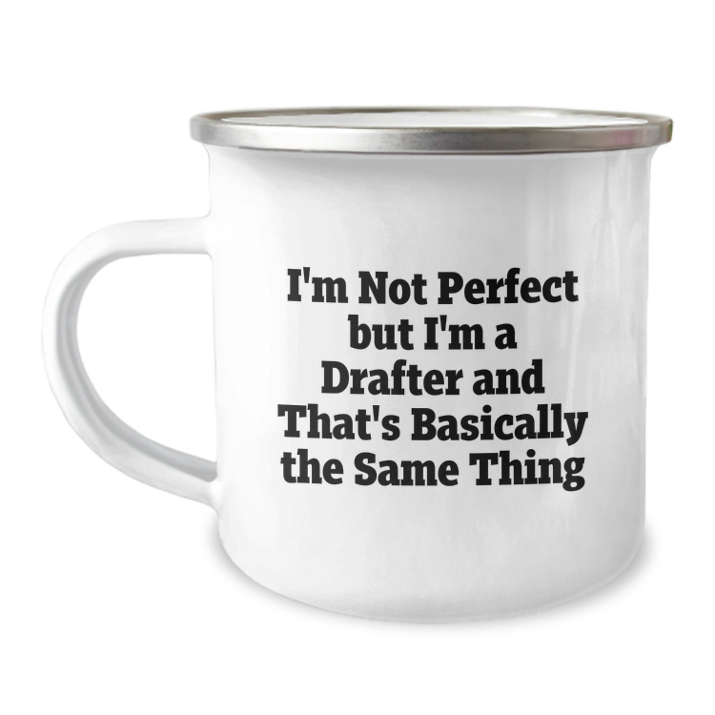 Drafter Keepsake Camping Mug Birthday Gift for Him Stainless Steel - Image 1