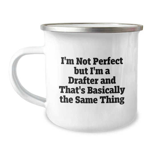 Drafter Keepsake Camping Mug Birthday Gift for Him Stainless Steel - Image 1