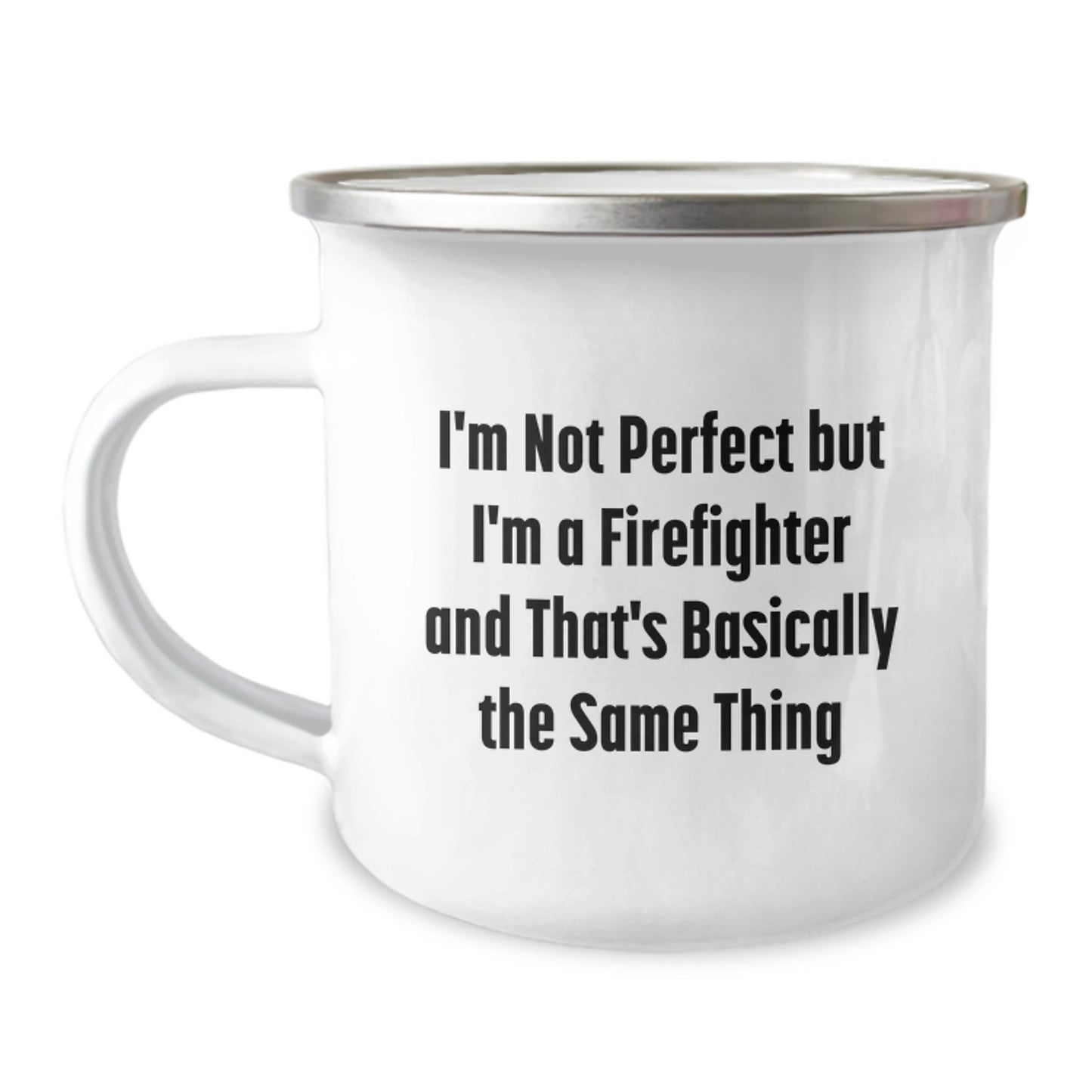 Firefighter Keepsake Premium Camping Mug for Him Birthday Gift - Image 1