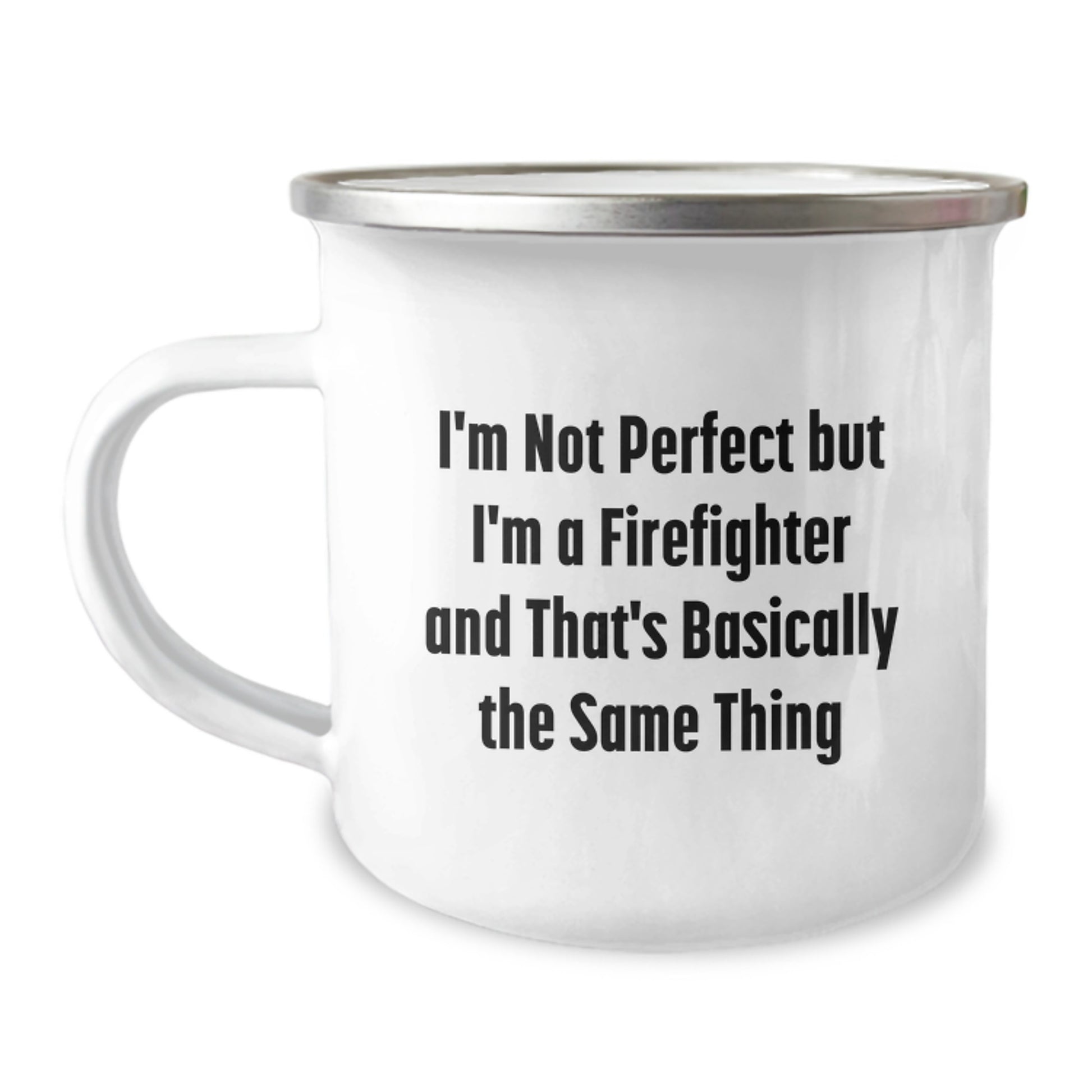 Firefighter Keepsake Premium Camping Mug for Him Birthday Gift - Image 1