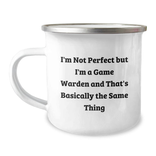 Game Warden Keepsake Camping Mug for Him Birthday Gift with Enamel - Image 1