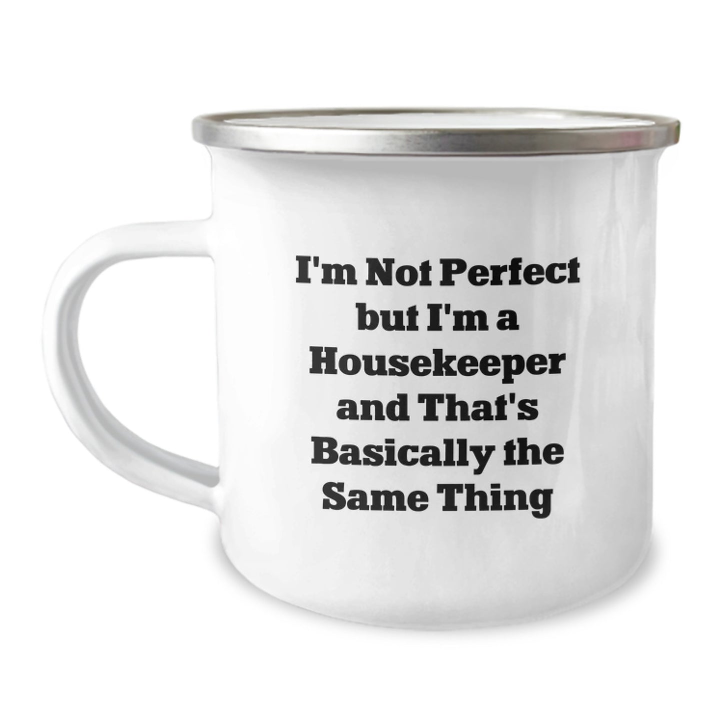 Housekeeper Keepsake Camping Mug for Him Stainless Birthday Gift - Image 1