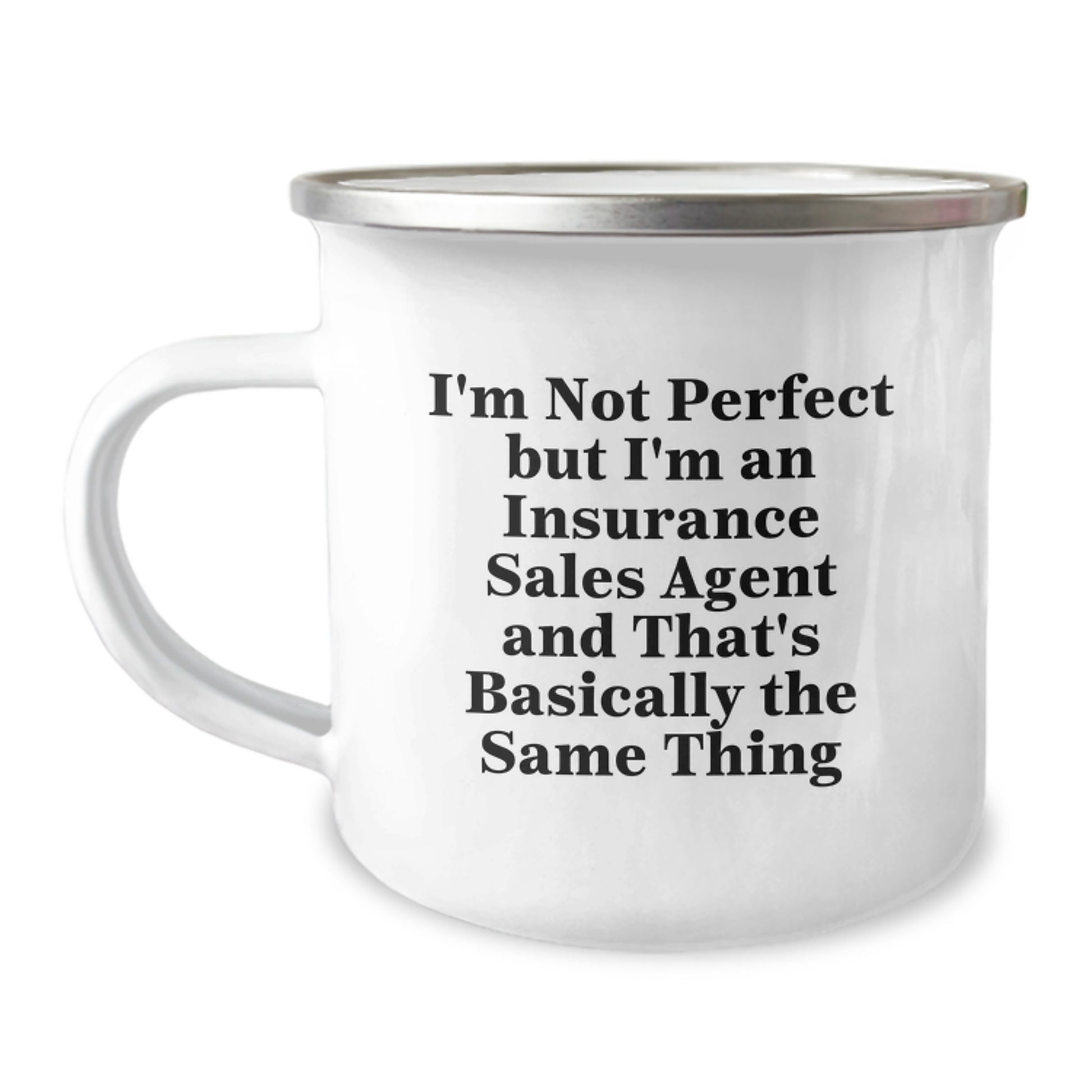 Insurance Sales Agent Keepsake Camping Mug Birthday Gift for Him - Image 1