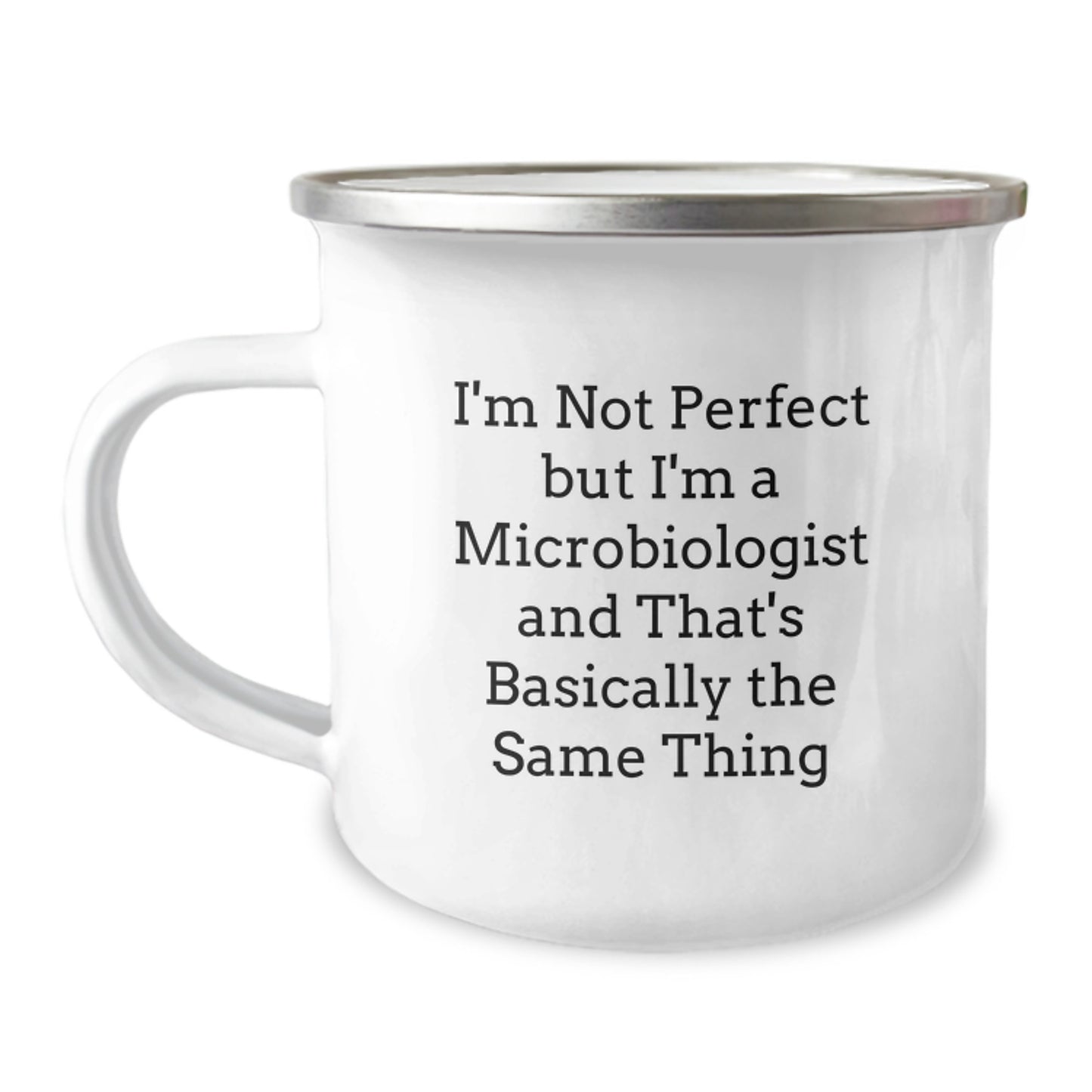 Quirky Microbiologist Camping Mug Birthday Gift for Friends Novelty - Image 1