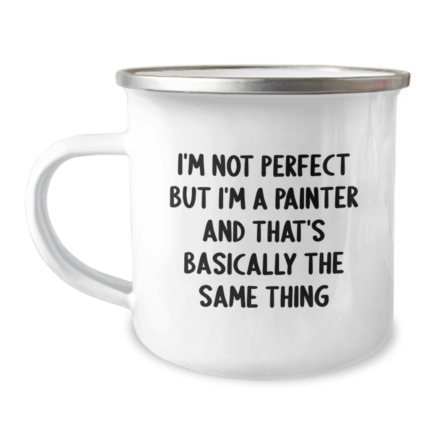 Birthday Gift for Friends Novelty I'm Not Perfect But I'm A Painter Mug - Image 1