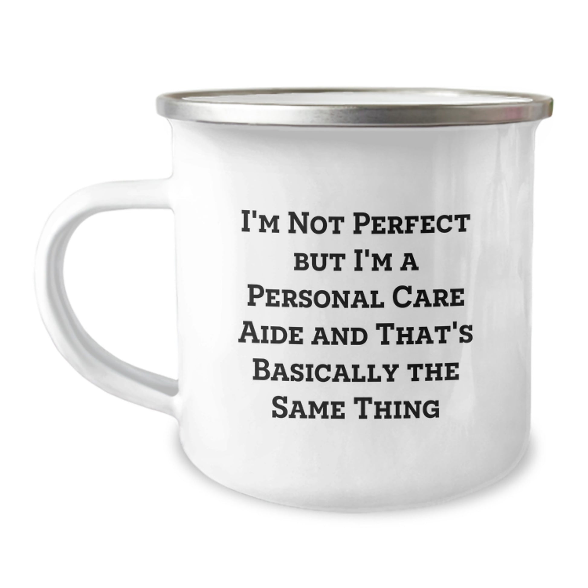 Personal Care Aide Keepsake Camping Mug for Him Birthday Gift with Quote - Image 1