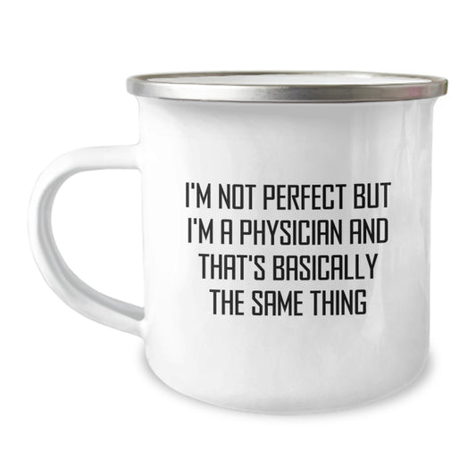 Physician Keepsake Camping Mug for Him Stainless Steel Birthday Gift - Image 1
