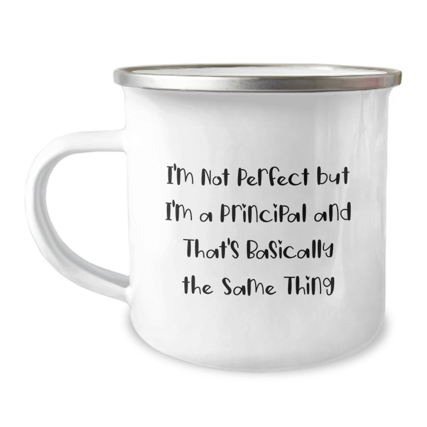 Principal Keepsake Camping Mug for Him Birthday Gift with Enamel Finish - Image 1