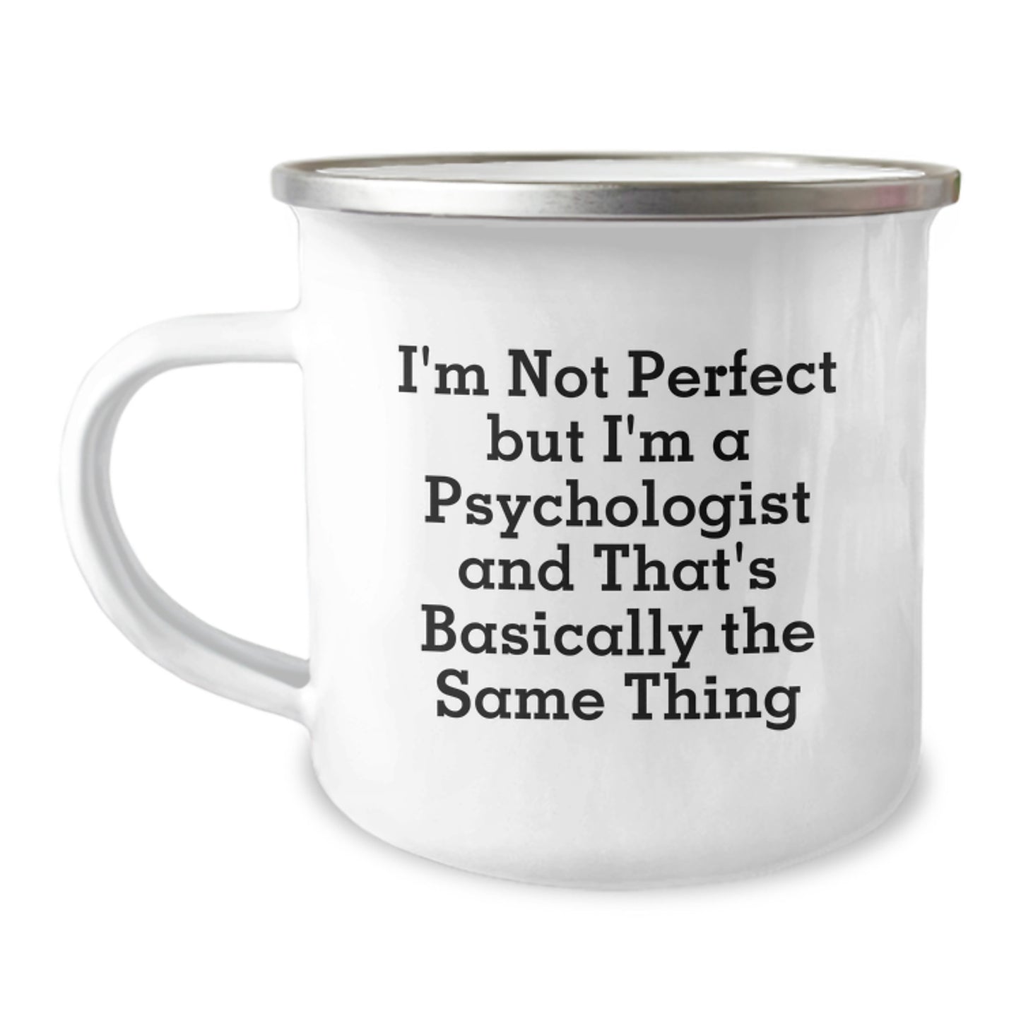 Psychologist Keepsake Camping Mug for Him Birthday Gift with Quote and - Image 1
