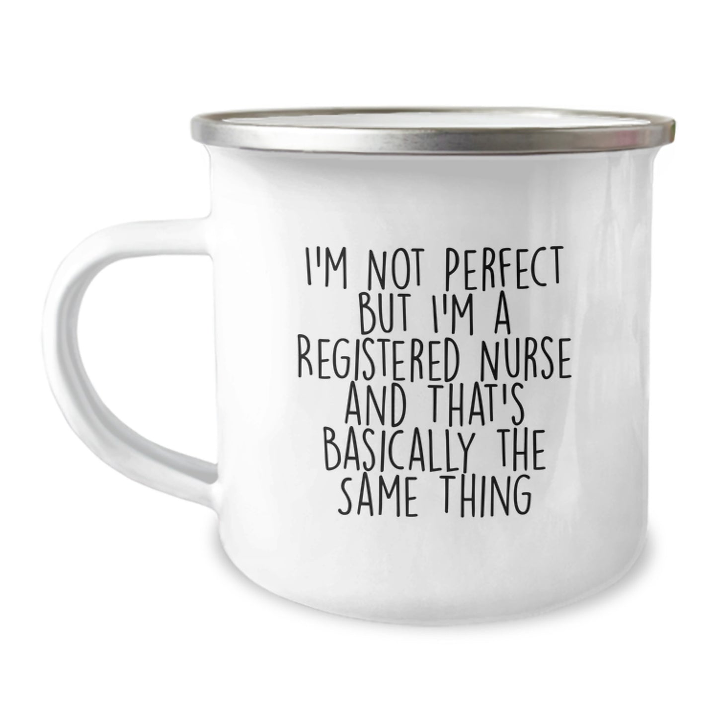 Registered Nurse Keepsake Premium Camping Mug Birthday Gift for Him - Image 1