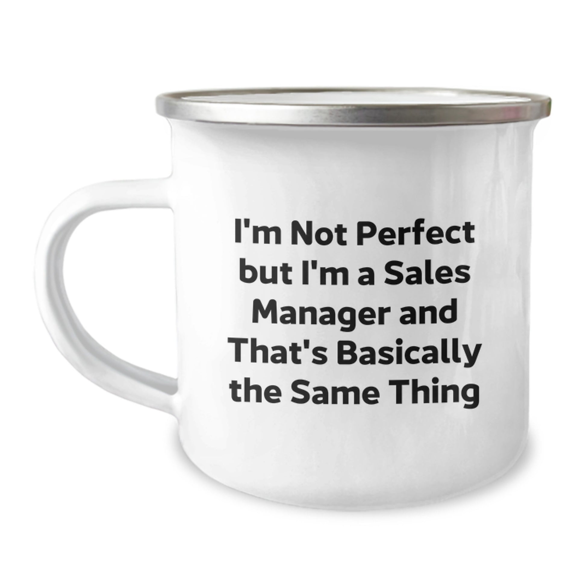 Sales Manager Keepsake Camping Mug for Him Birthday Gift 12oz Stainless - Image 1