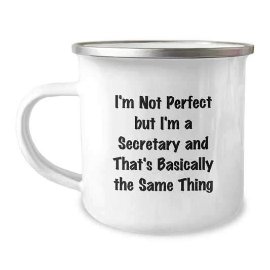 Birthday Gift for Her Secretary Camping Mug Present - Image 1