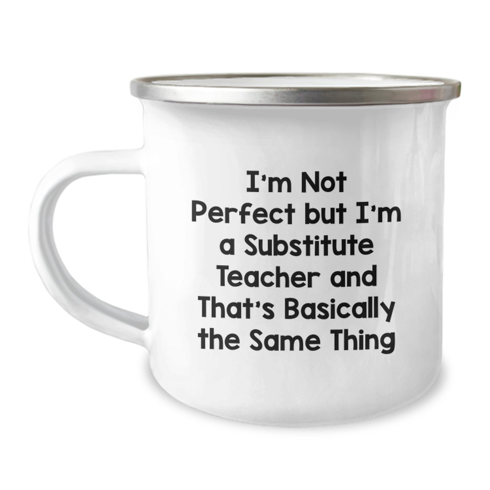 Witty Novelty Substitute Teacher Camping Mug for Friends Birthday Gift - Image 1