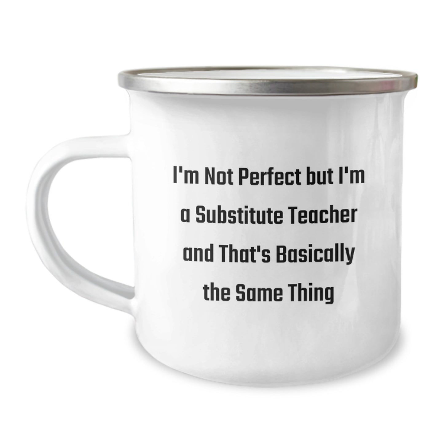 Birthday Gift for Her Present Substitute Teacher Camping Mug - Image 1