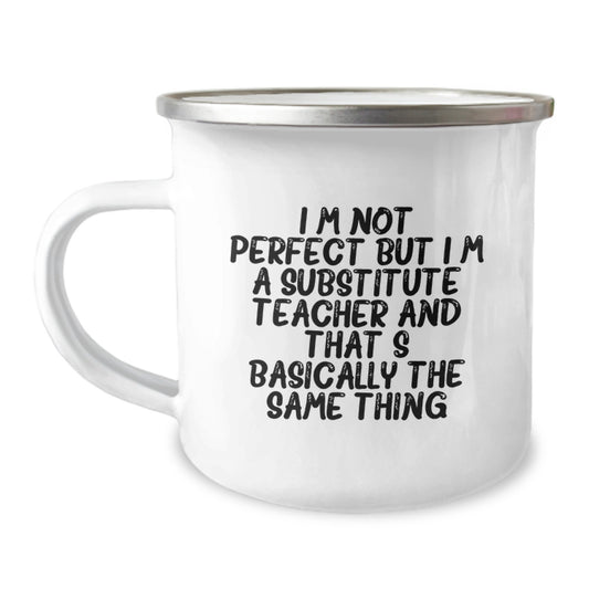 Premium Substitute Teacher Keepsake Camping Mug for Him Birthday Gift - Image 1