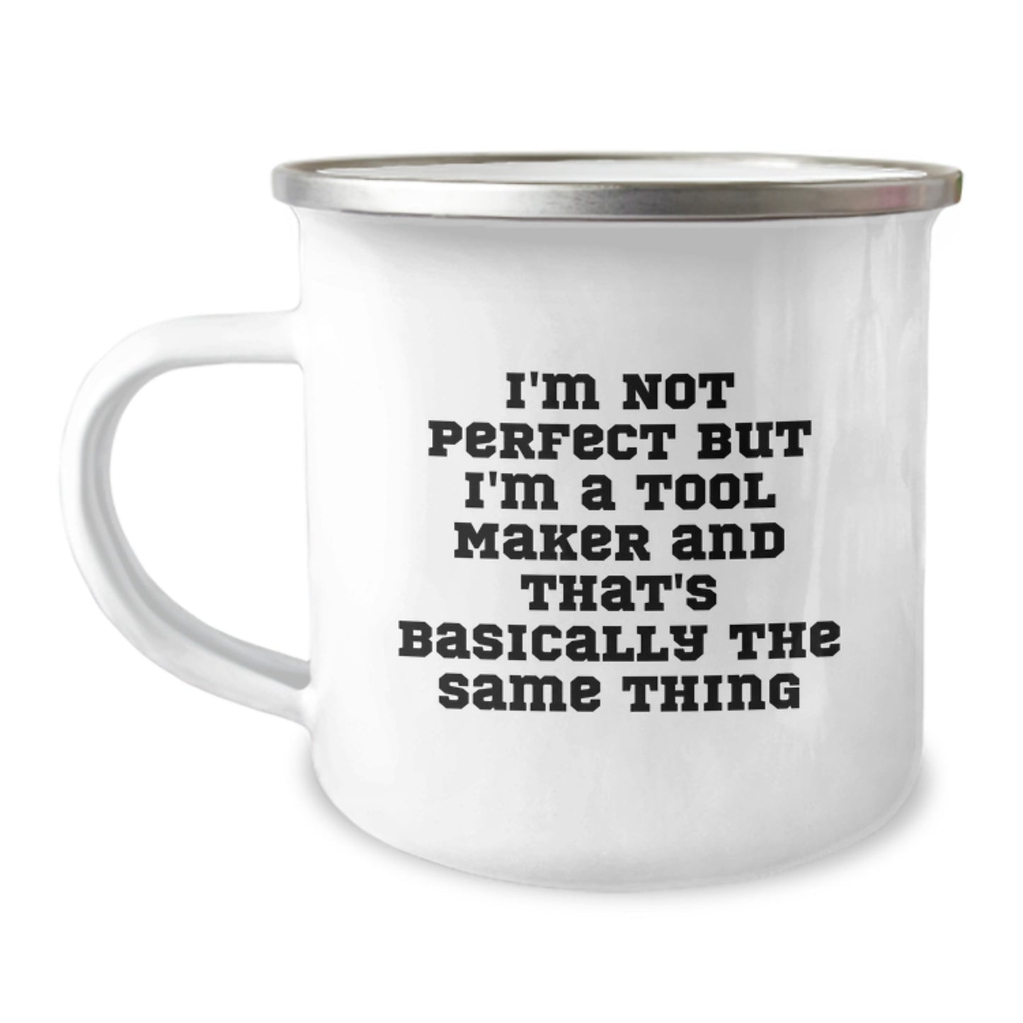 Tool Maker Keepsake Camping Mug Birthday Gift for Him with Enamel Finish - Image 1