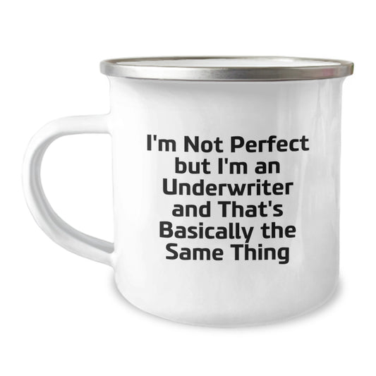 Underwriter Keepsake Camping Mug Birthday Gift for Him Stainless Steel - Image 1