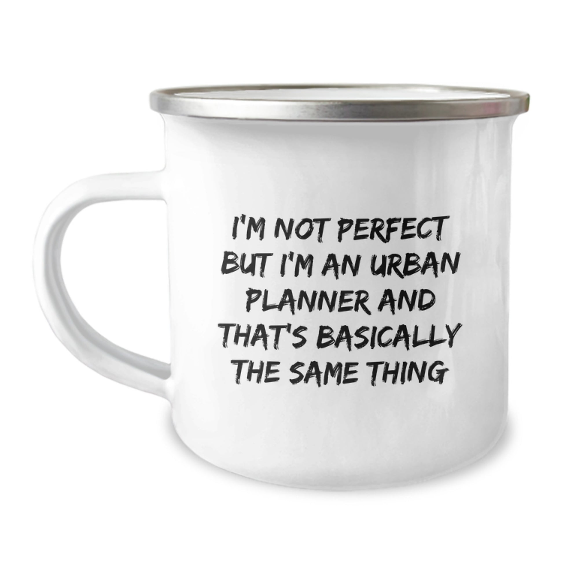 Urban Planner Keepsake Camping Mug for Him Birthday Gift with Enamel - Image 1
