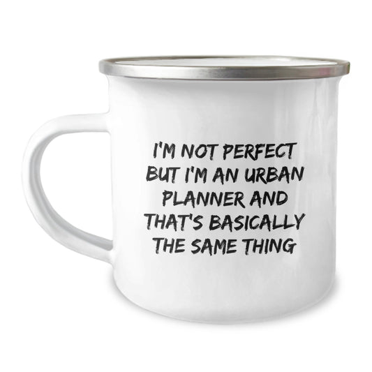 Urban Planner Keepsake Camping Mug for Him Birthday Gift with Enamel - Image 1