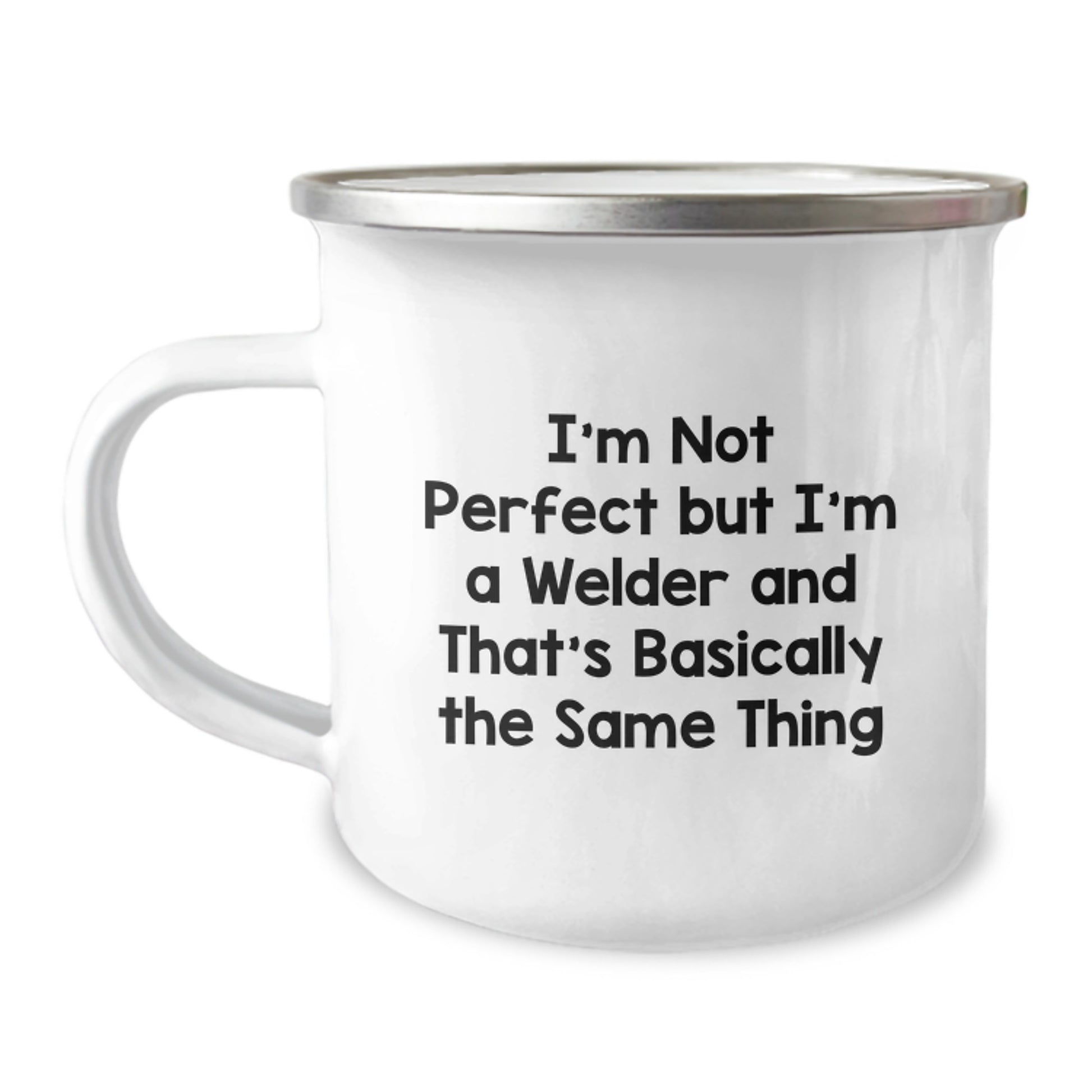 For Him Welding Mug Birthday Gift – I'm Not Perfect But I'm A Welder - Image 1