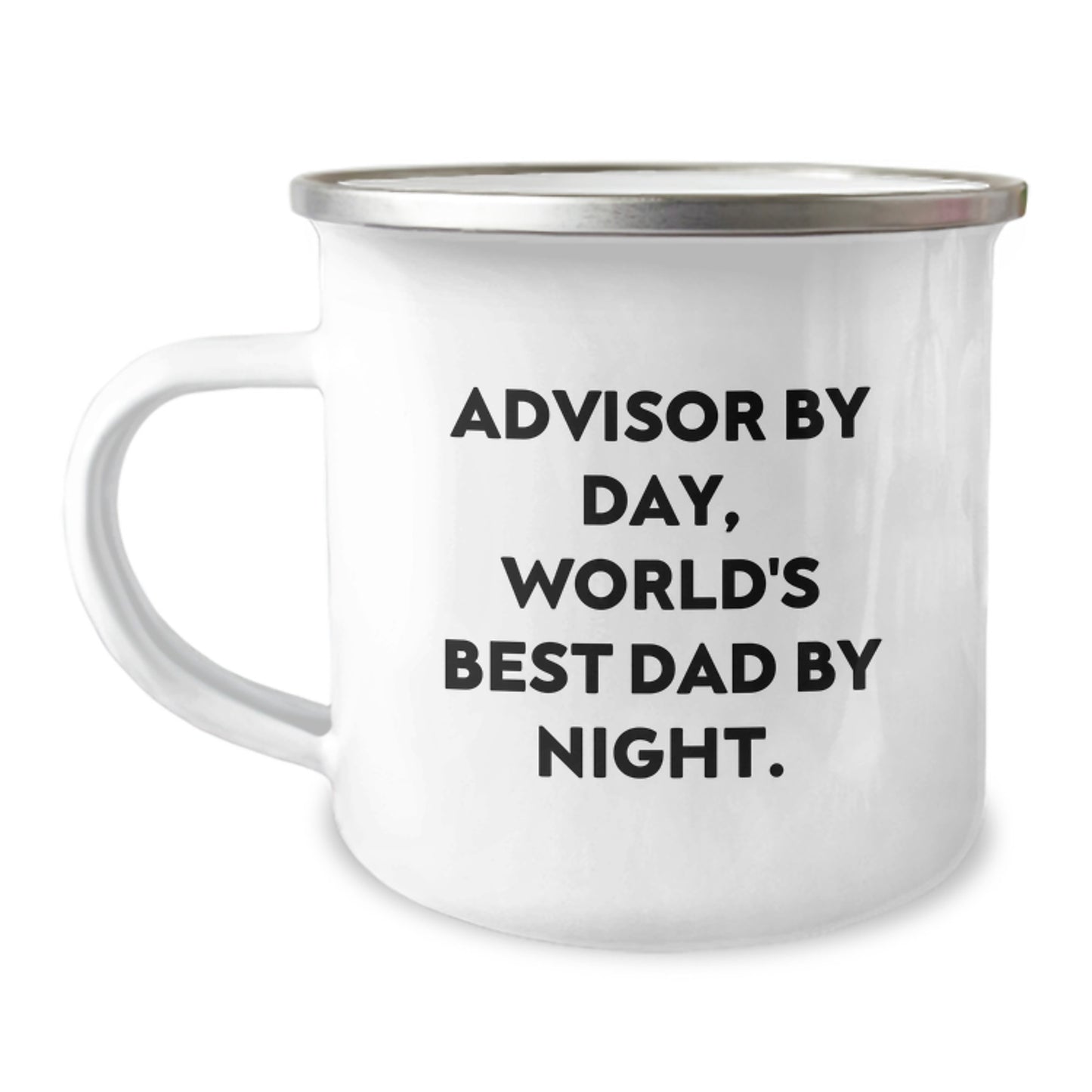Birthday Gift for Her Advisor Camping Mug – World's Best Dad By Night - Image 1
