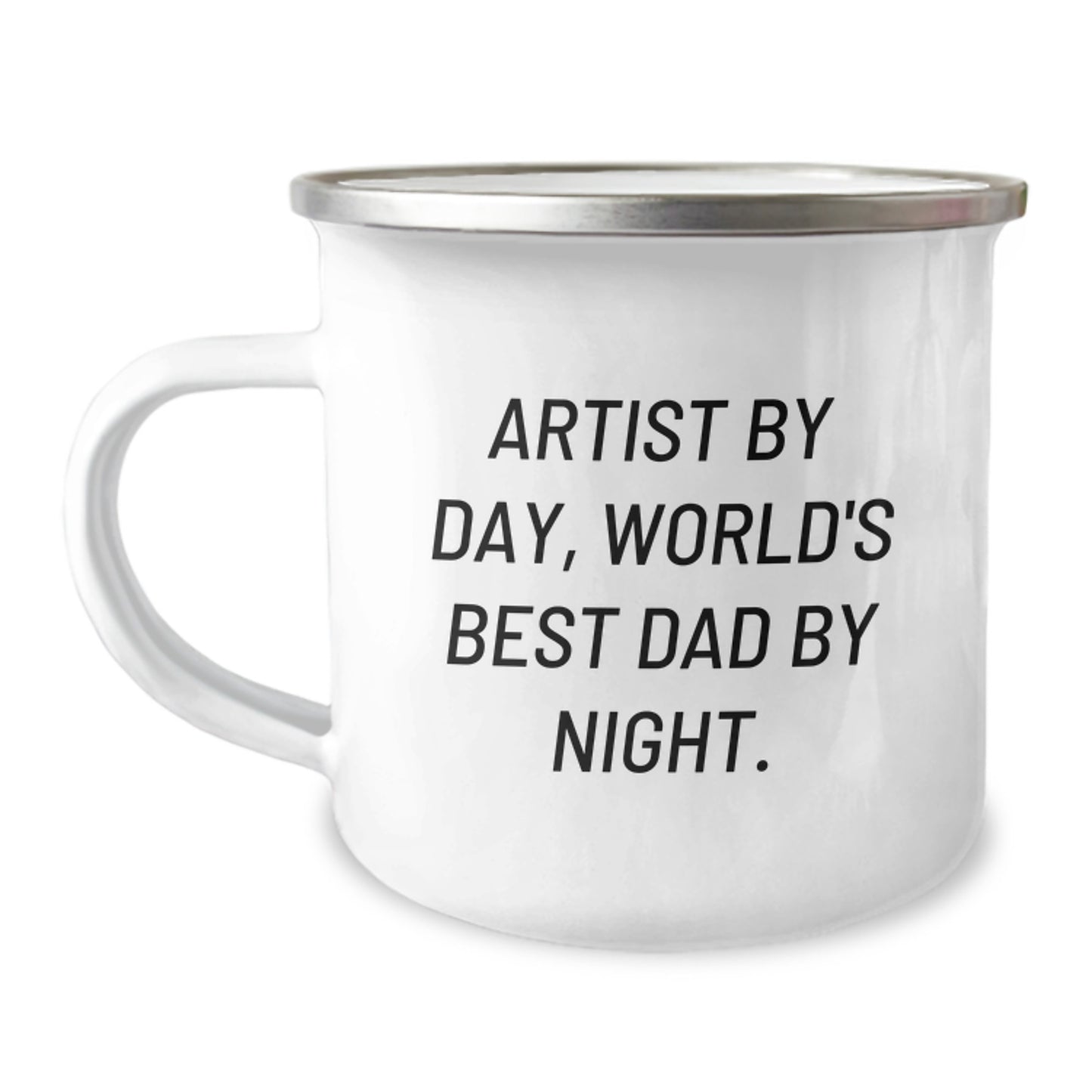 Birthday Gift Artist By Day, World's Best Dad Camping Mug for Her - Image 1