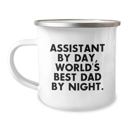 Assistant Camping Mug Novelty Birthday Gift for Friends and Quote - Image 1